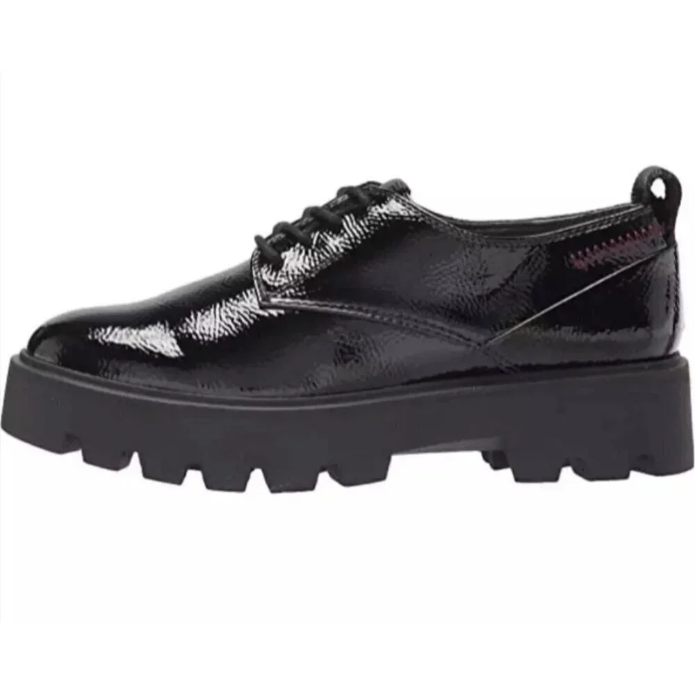 FRANCO SARTO / L-Balinlaced /  Black Patent /  Leather / Lug / Sole / Oxford